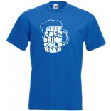 Keep Calm and Drink Cold Beer férfi rövid ujjú póló