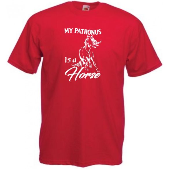 My Patronus Is a Horse – H Potter stílus férfi rövid ujjú póló