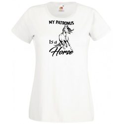   My Patronus Is a Horse - H Potter stílus női rövid ujjú póló