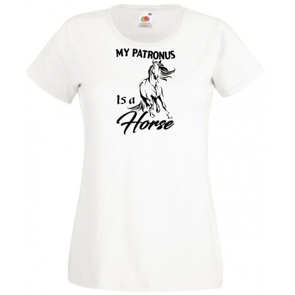 My Patronus Is a Horse - H Potter stílus női rövid ujjú póló