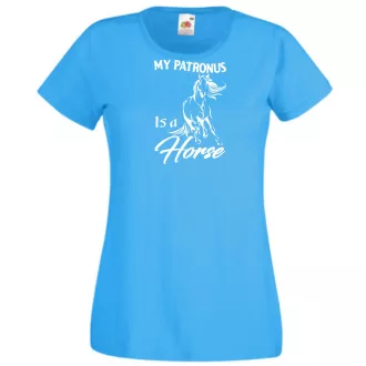   My Patronus Is a Horse - H Potter stílus női rövid ujjú póló