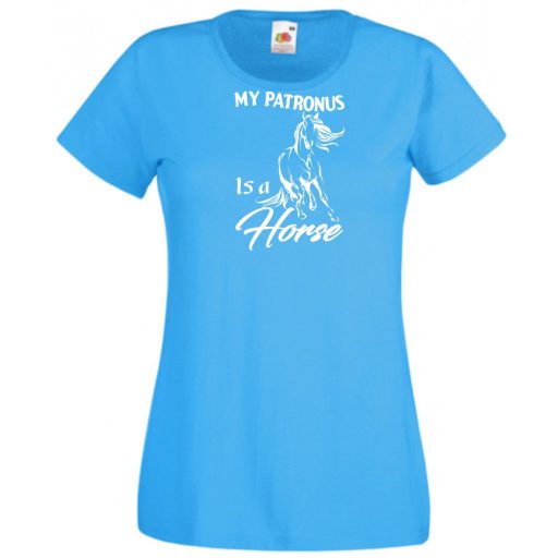 My Patronus Is a Horse - H Potter stílus női rövid ujjú póló