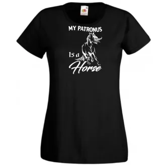   My Patronus Is a Horse - H Potter stílus női rövid ujjú póló