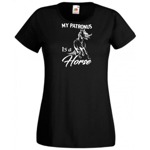 My Patronus Is a Horse - H Potter stílus női rövid ujjú póló