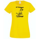 My Patronus Is a Horse - H Potter stílus női rövid ujjú póló