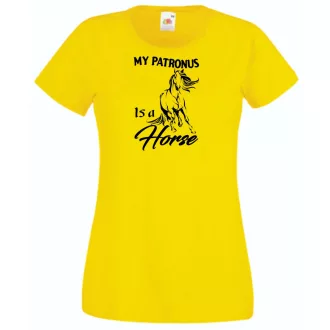   My Patronus Is a Horse - H Potter stílus női rövid ujjú póló