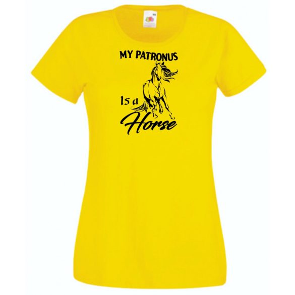 My Patronus Is a Horse - H Potter stílus női rövid ujjú póló