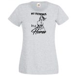 My Patronus Is a Horse - H Potter stílus női rövid ujjú póló