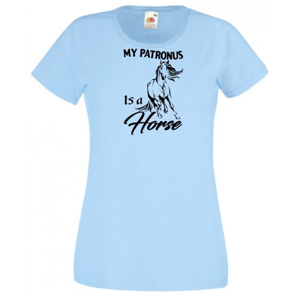 My Patronus Is a Horse - H Potter stílus női rövid ujjú póló