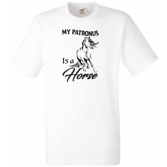 My Patronus Is a Horse – H Potter stílus férfi rövid ujjú póló