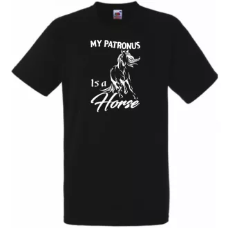   My Patronus Is a Horse – H Potter stílus férfi rövid ujjú póló