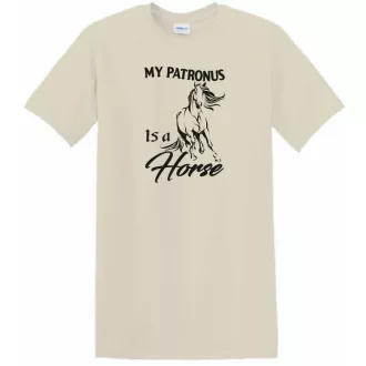   My Patronus Is a Horse – H Potter stílus férfi rövid ujjú póló