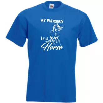   My Patronus Is a Horse – H Potter stílus férfi rövid ujjú póló
