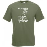 My Patronus Is a Horse – H Potter stílus férfi rövid ujjú póló