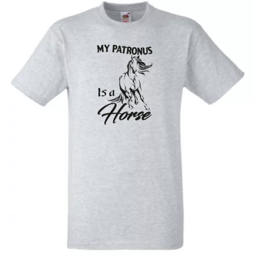 My Patronus Is a Horse – H Potter stílus férfi rövid ujjú póló