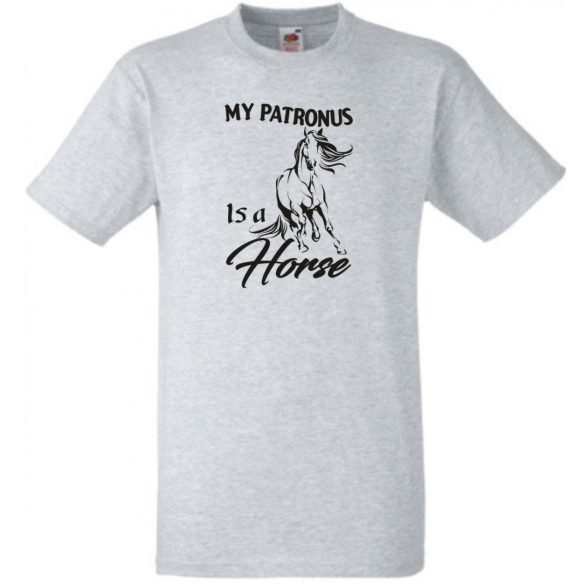 My Patronus Is a Horse – H Potter stílus férfi rövid ujjú póló