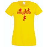 Fejjel lefelé - Stranger Things stílus női rövid ujjú póló