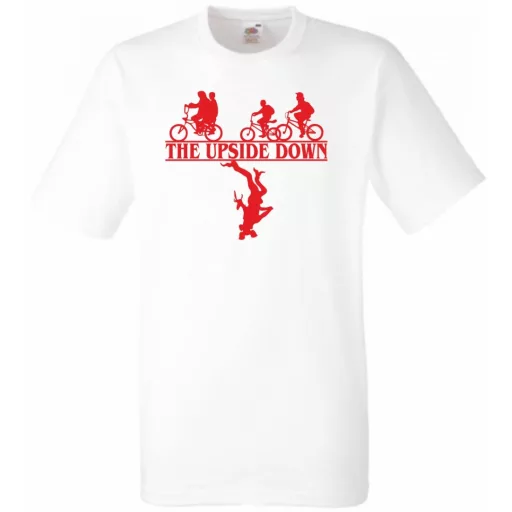 Fejjel lefelé - Stranger Things stílus férfi rövid ujjú póló