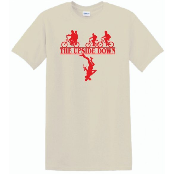 Fejjel lefelé - Stranger Things stílus férfi rövid ujjú póló