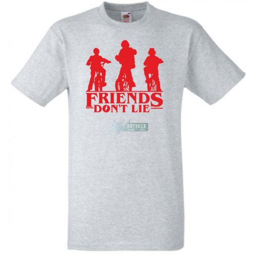 A barátok nem hazudnak - Stranger Things stílus gyerek rövid ujjú póló