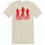 A barátok nem hazudnak - Stranger Things stílus férfi rövid ujjú póló