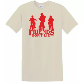   A barátok nem hazudnak - Stranger Things stílus férfi rövid ujjú póló