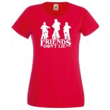 A barátok nem hazudnak - Stranger Things stílus női rövid ujjú póló