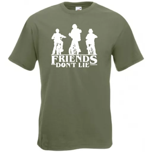 A barátok nem hazudnak - Stranger Things stílus férfi rövid ujjú póló