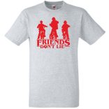 A barátok nem hazudnak - Stranger Things stílus férfi rövid ujjú póló