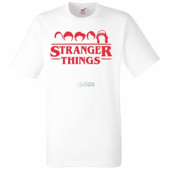   FanArt stencil - Stranger Things stílus gyerek rövid ujjú póló