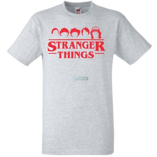 FanArt stencil - Stranger Things stílus gyerek rövid ujjú póló