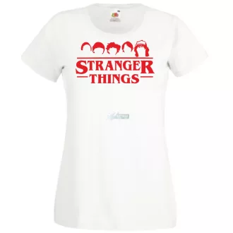   FanArt stencil - Stranger Things stílus női rövid ujjú póló