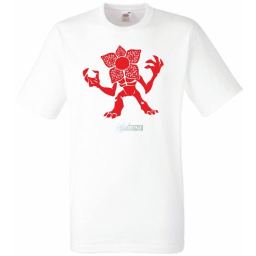 FanArt Demogorgon - Stranger Stílus gyerek rövid ujjú póló