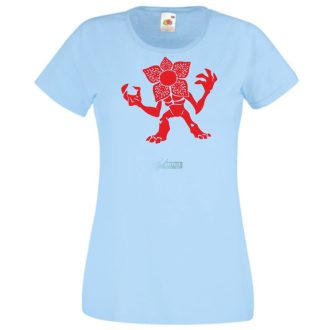   FanArt Demogorgon - Stranger Stílus női rövid ujjú póló