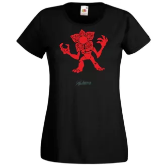   FanArt Demogorgon - Stranger Stílus női rövid ujjú póló