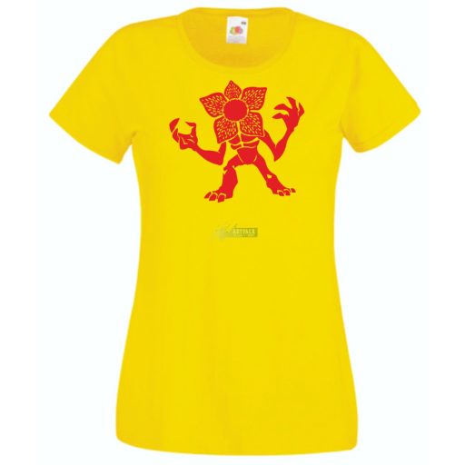 FanArt Demogorgon - Stranger Stílus női rövid ujjú póló