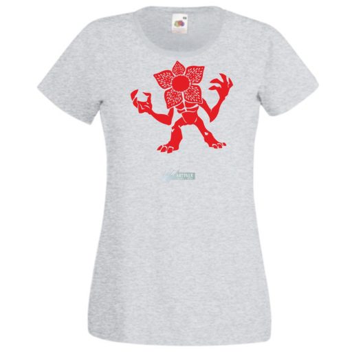 FanArt Demogorgon - Stranger Stílus női rövid ujjú póló