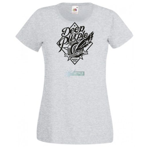 Retro zene fan Deep Purple Highway Star női rövid ujjú póló