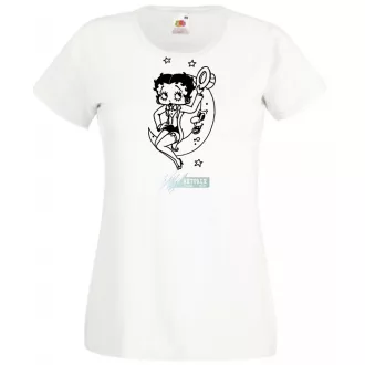 Szórakoztató Betty Boop -A női rövid ujjú póló