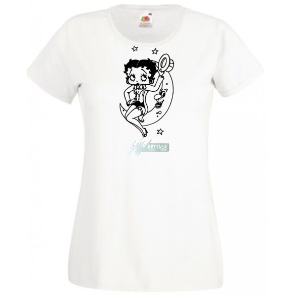Szórakoztató Betty Boop -A női rövid ujjú póló