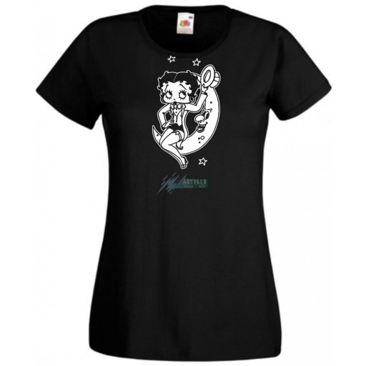 Szórakoztató Betty Boop -A női rövid ujjú póló
