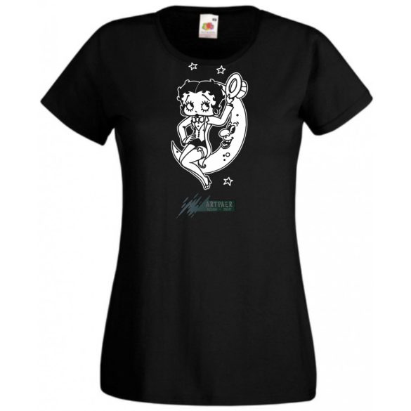 Szórakoztató Betty Boop -A női rövid ujjú póló