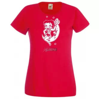 Szórakoztató Betty Boop -A női rövid ujjú póló