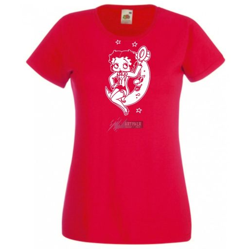 Szórakoztató Betty Boop -A női rövid ujjú póló