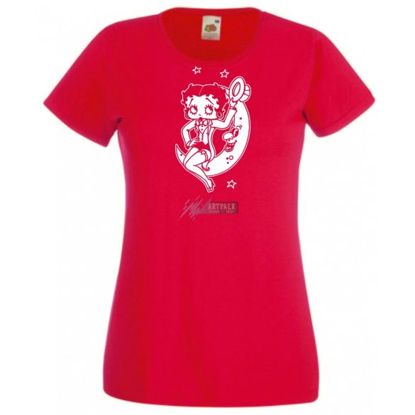 Szórakoztató Betty Boop -A női rövid ujjú póló