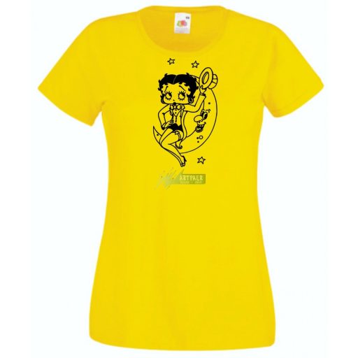 Szórakoztató Betty Boop -A női rövid ujjú póló