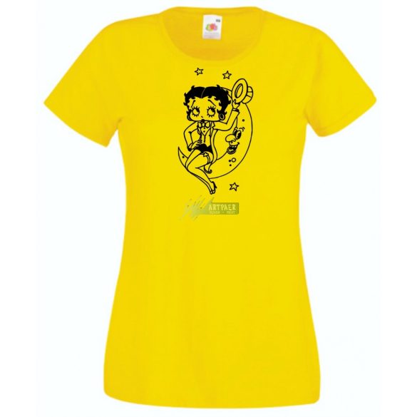 Szórakoztató Betty Boop -A női rövid ujjú póló