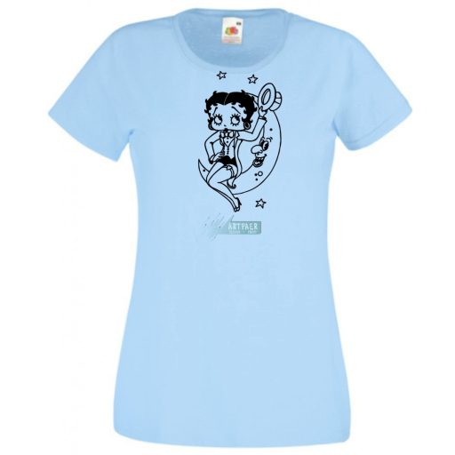 Szórakoztató Betty Boop -A női rövid ujjú póló