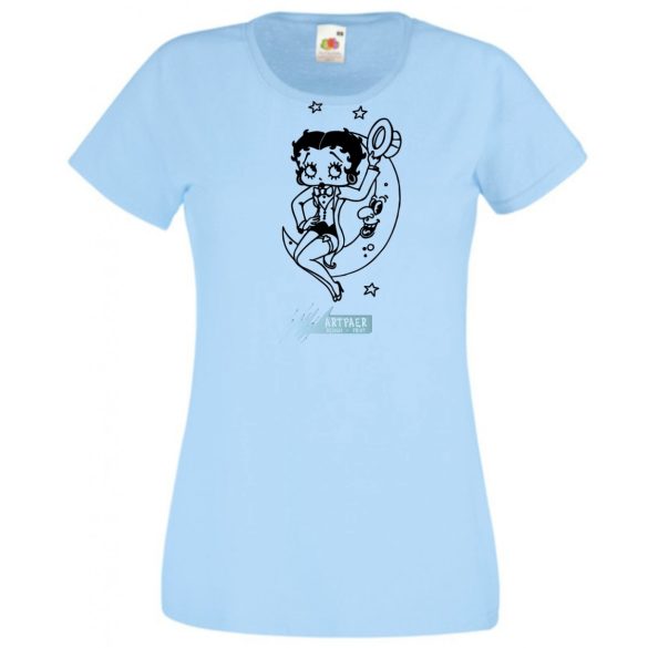 Szórakoztató Betty Boop -A női rövid ujjú póló