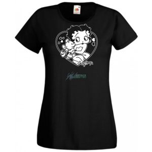 Állatszerető Betty Boop -B női rövid ujjú póló